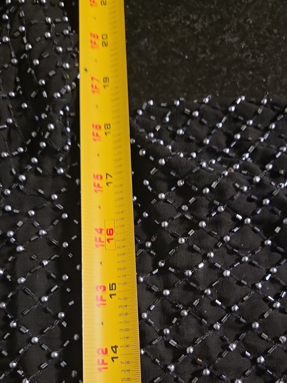 MARINA Black Beaded Evening Jacket - Picture 5 of 5